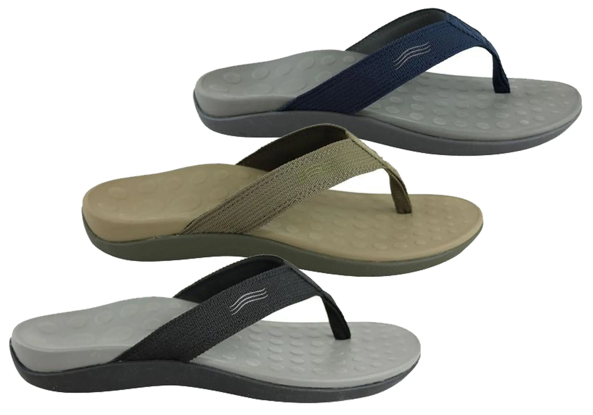 Scholl Orthaheel Wave II Womens Comfort Orthotic Thongs With Support