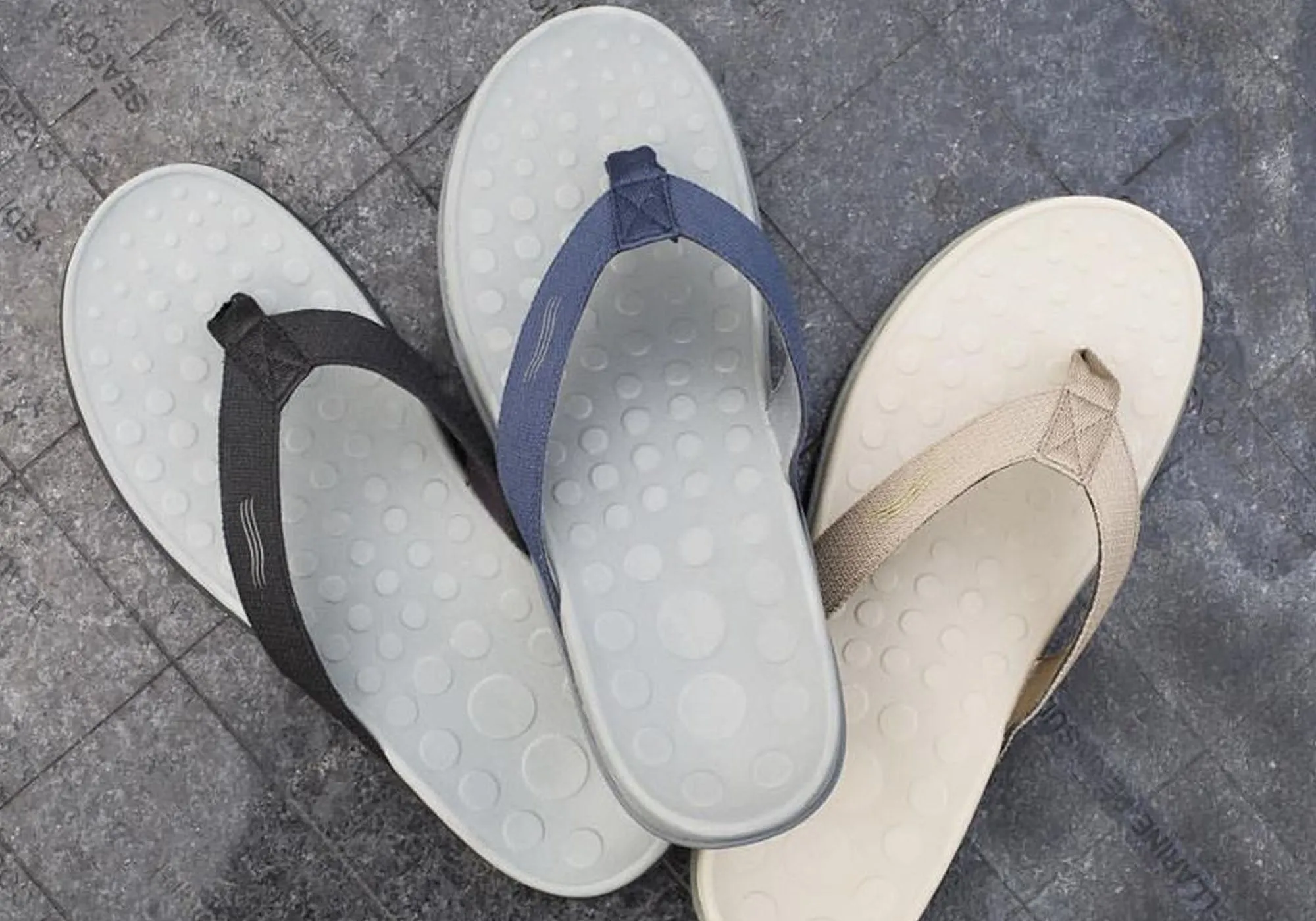 Scholl Orthaheel Wave II Womens Comfort Orthotic Thongs With Support