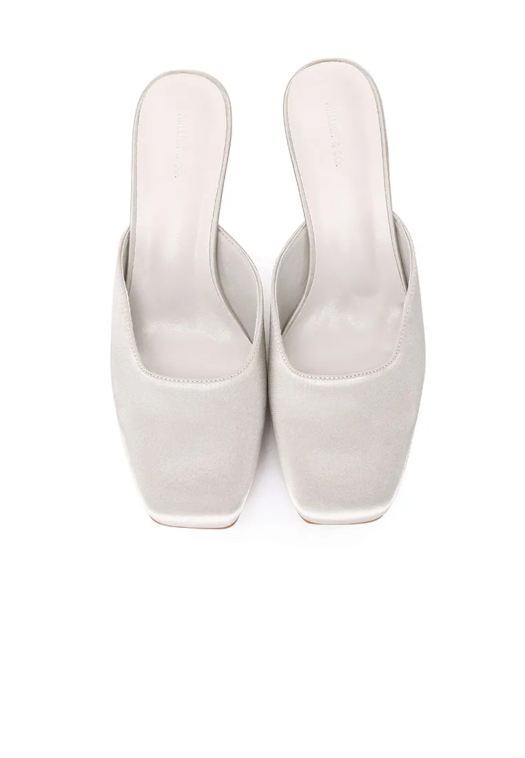 Seniya Square Toe Heels (Ash)