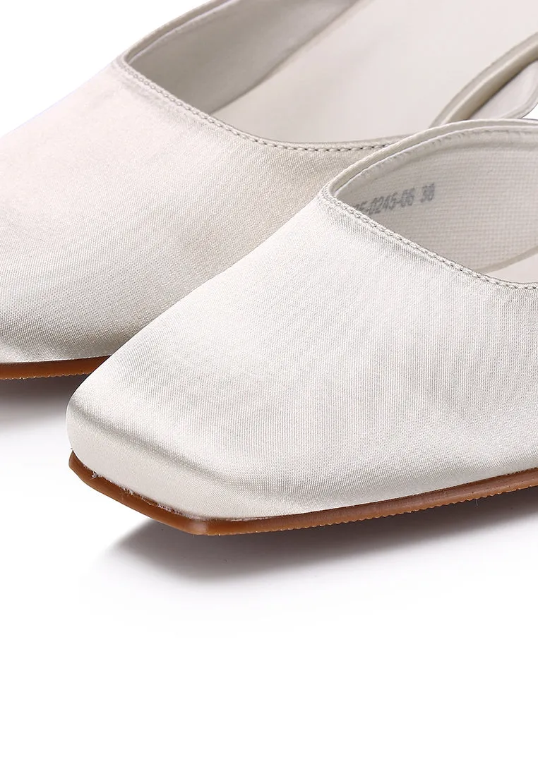 Seniya Square Toe Heels (Ash)