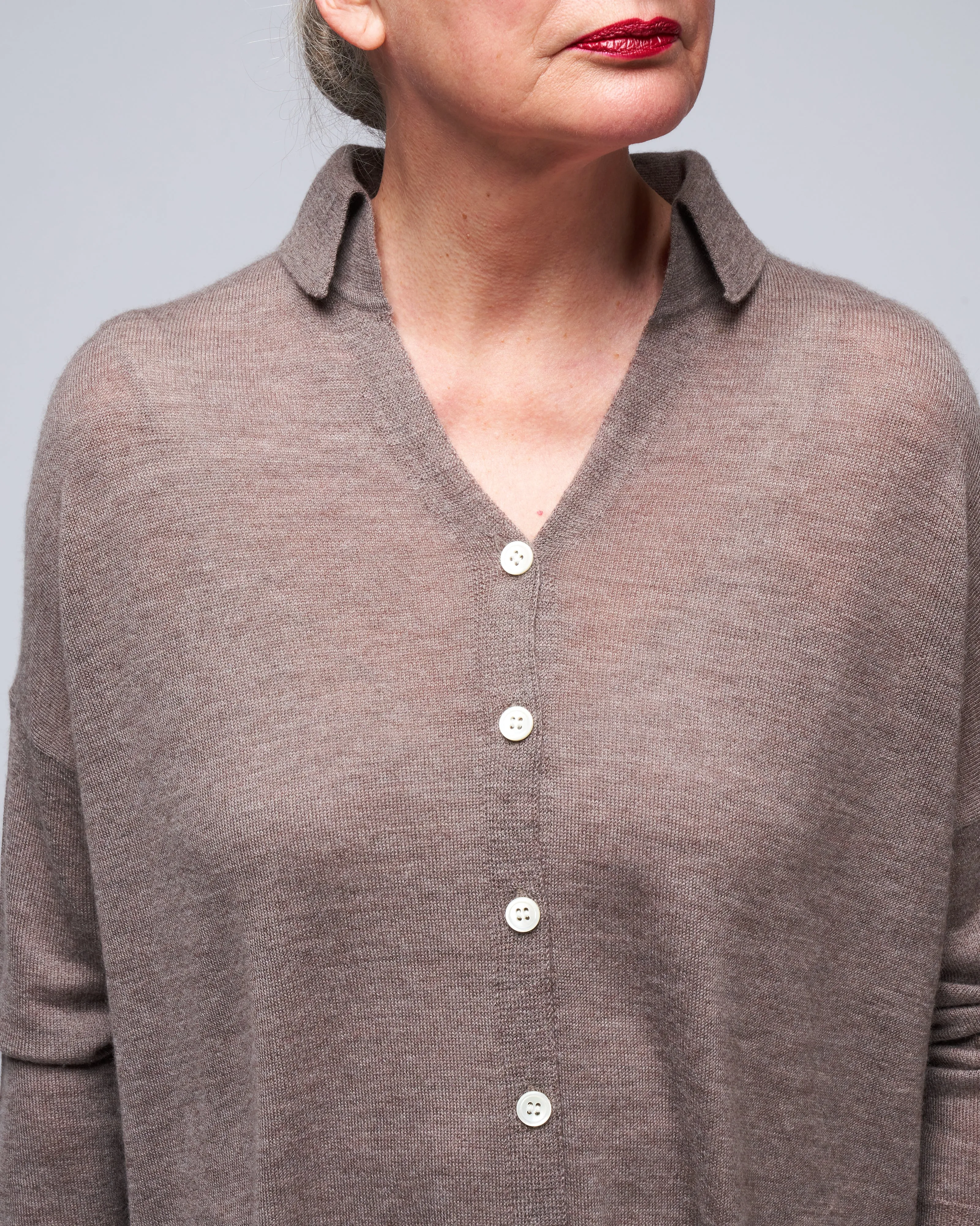 shirt sweater - driftwood