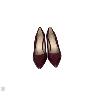 Shoes Heels Kitten By Cole-haan In Maroon, Size: 9.5