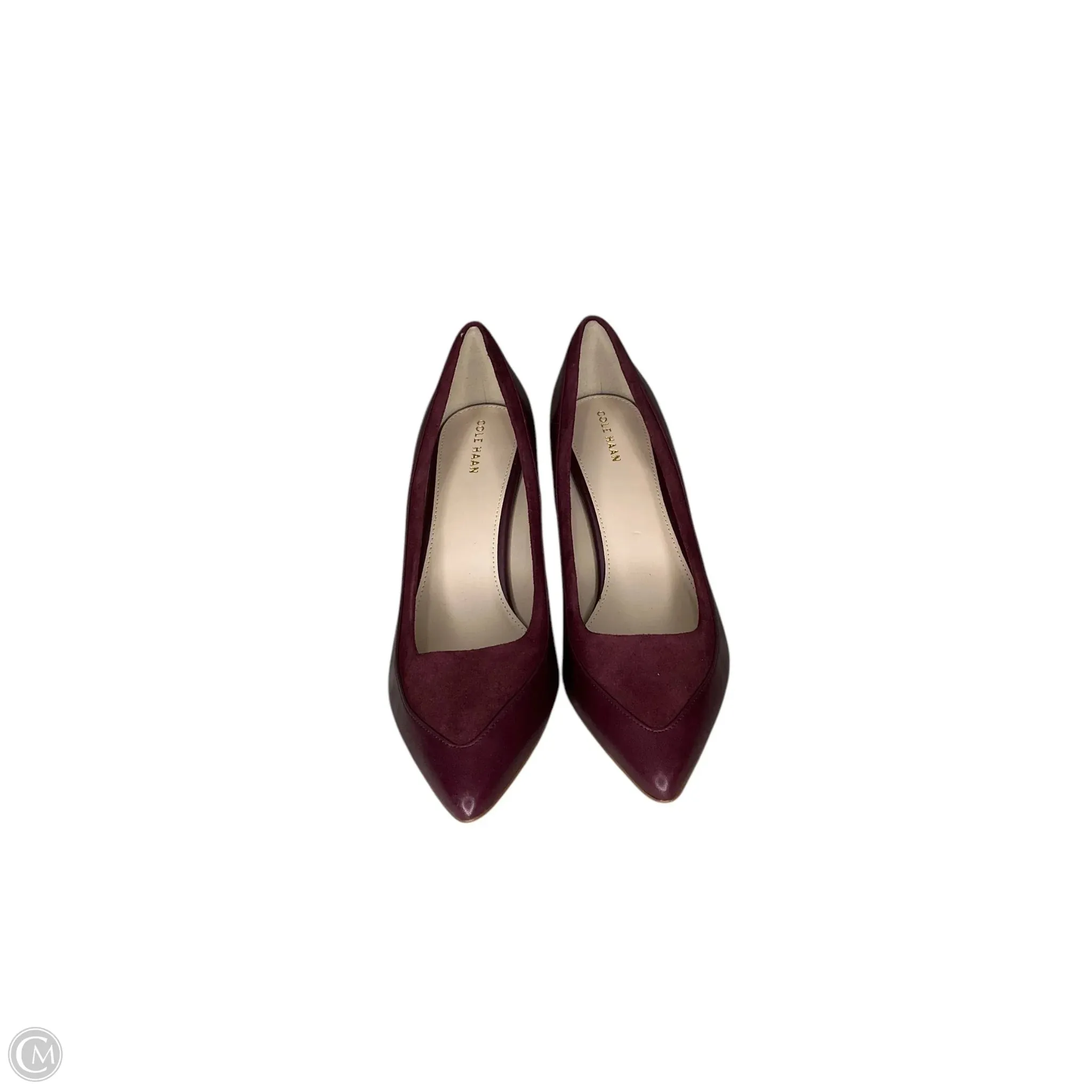 Shoes Heels Kitten By Cole-haan In Maroon, Size: 9.5