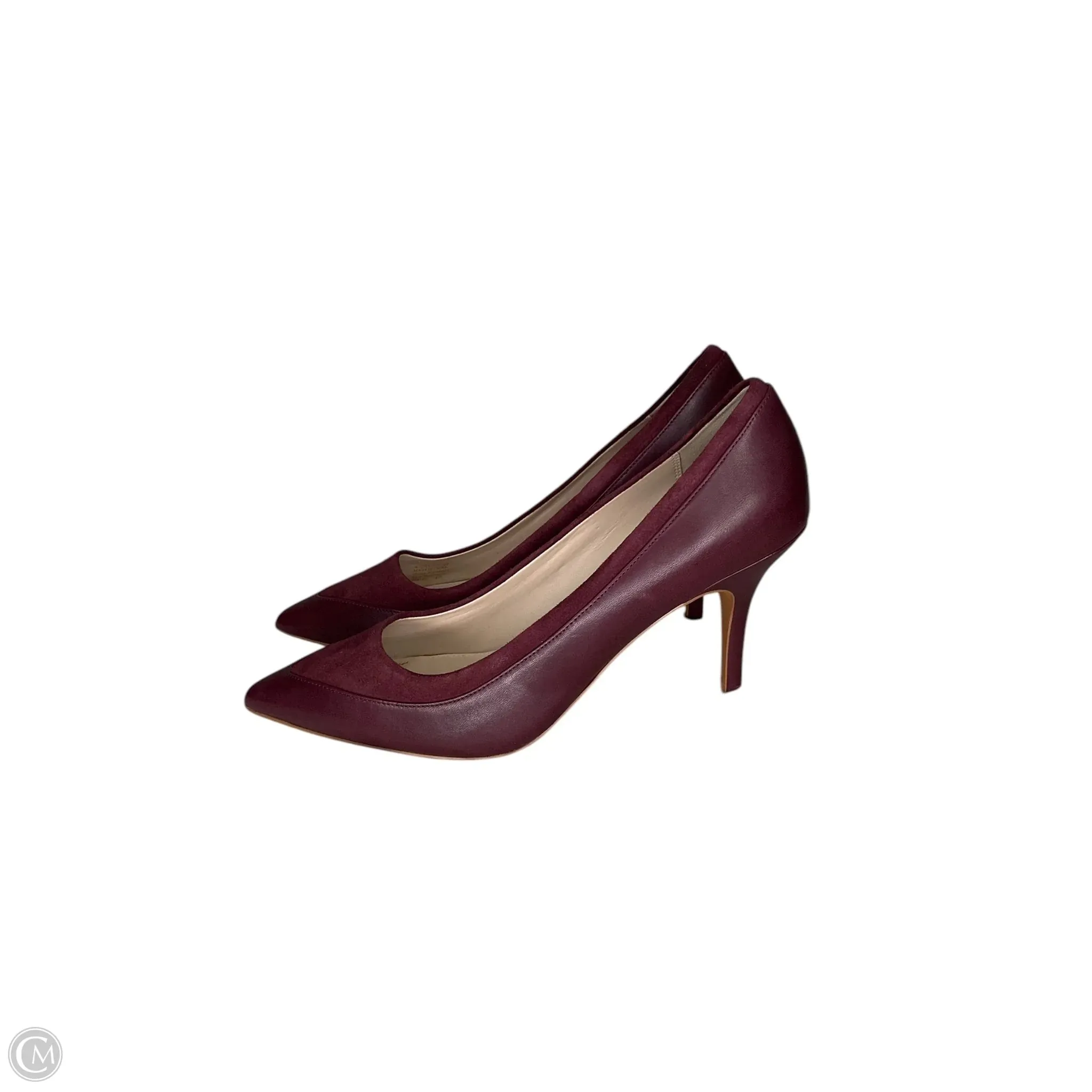 Shoes Heels Kitten By Cole-haan In Maroon, Size: 9.5