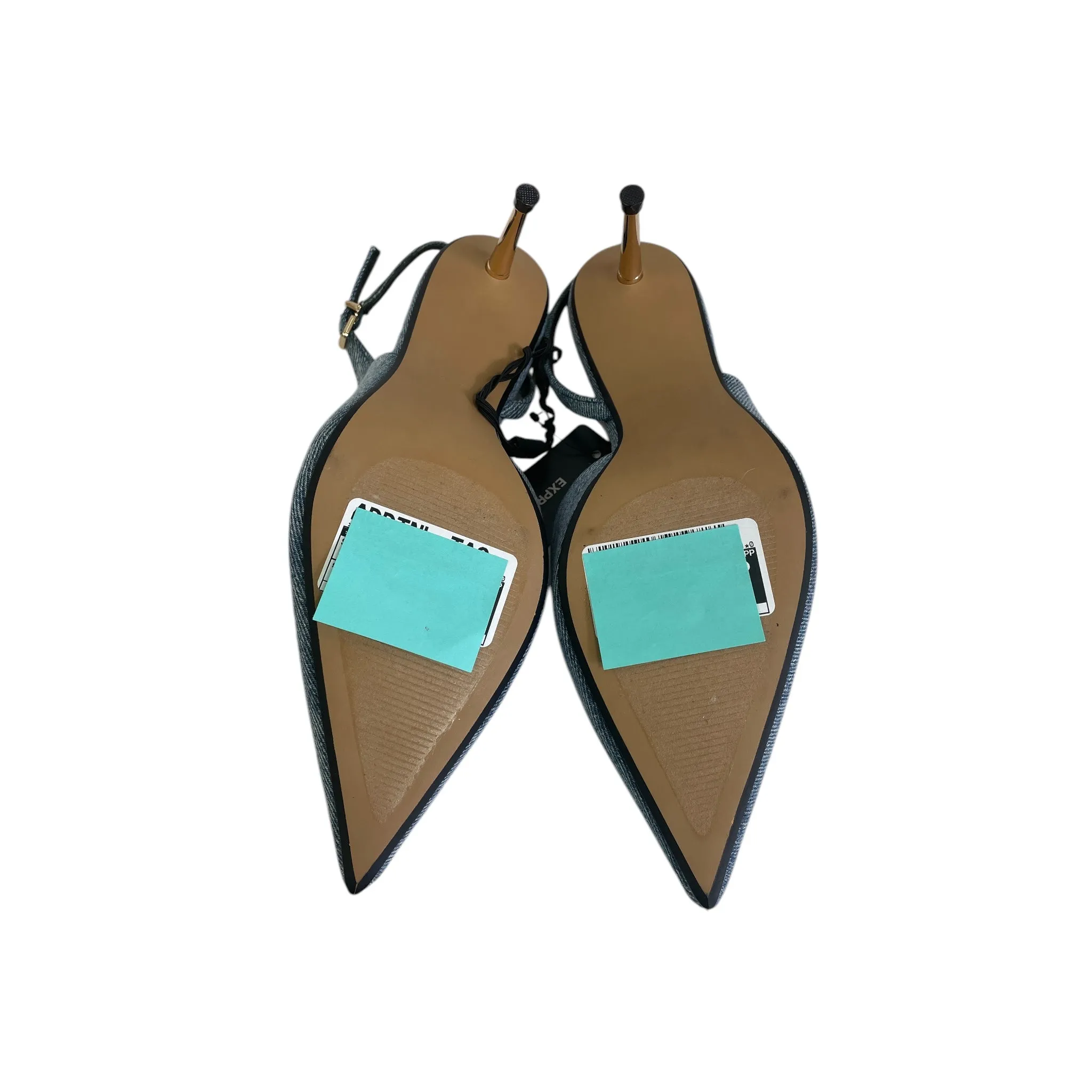 Shoes Heels Kitten By Express In Blue, Size:8