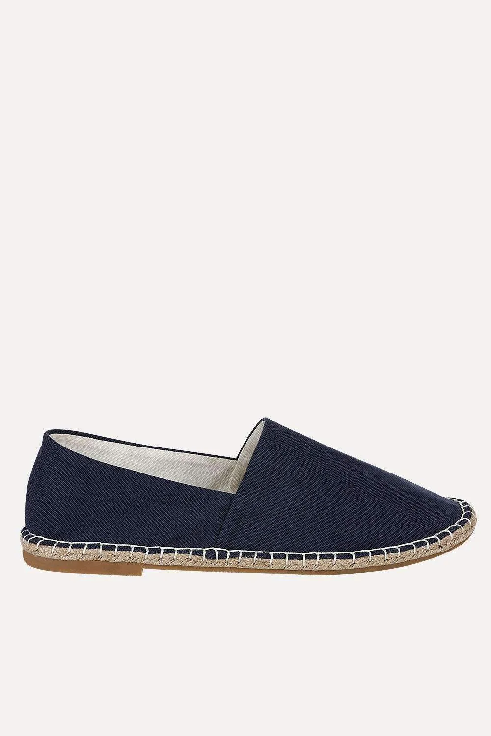 Solid Canvas And Jute Espadrilles