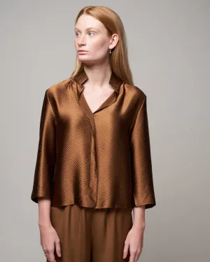 square front frolic top - clove