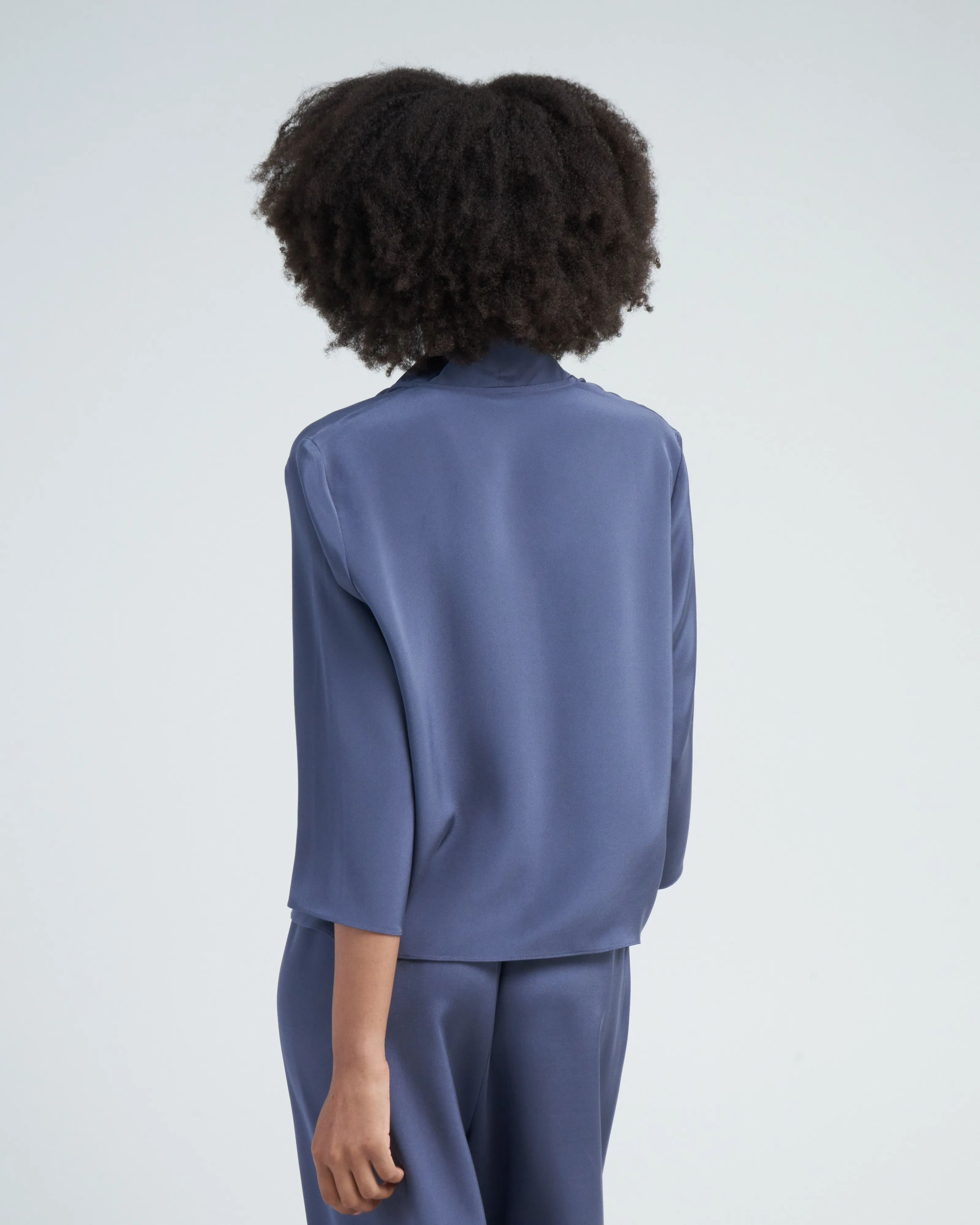 square front frolic top - denim