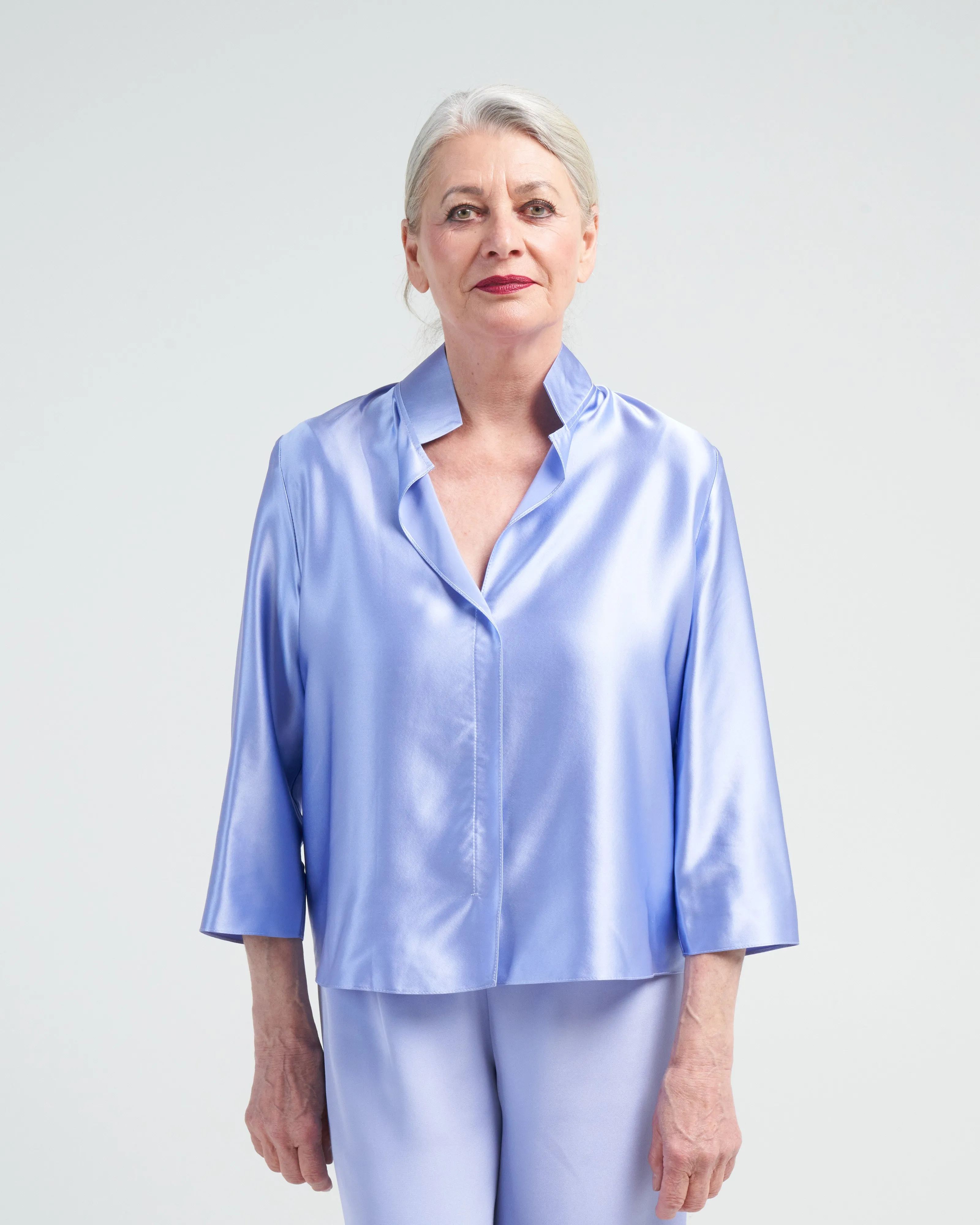 square front frolic top - iris