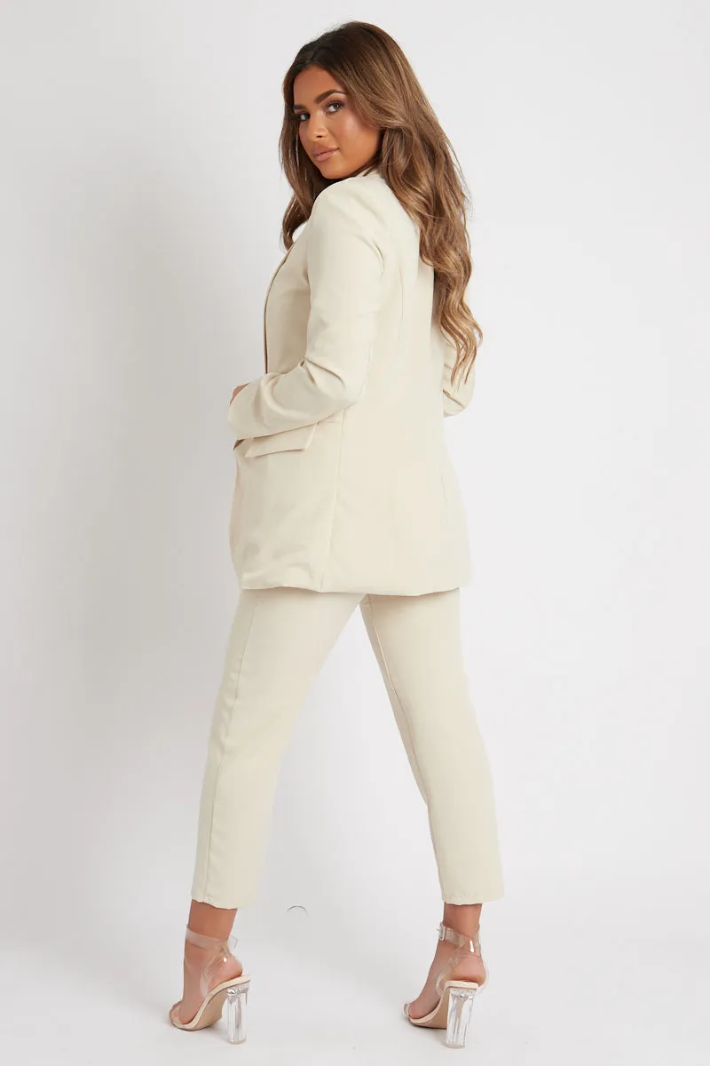 Stone Tailored Blazer And Trouser Set - Raea