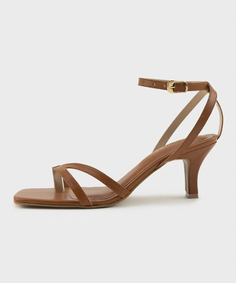 Strappy Kitten Heels
