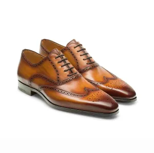 Stud Tan Oxford Shoes