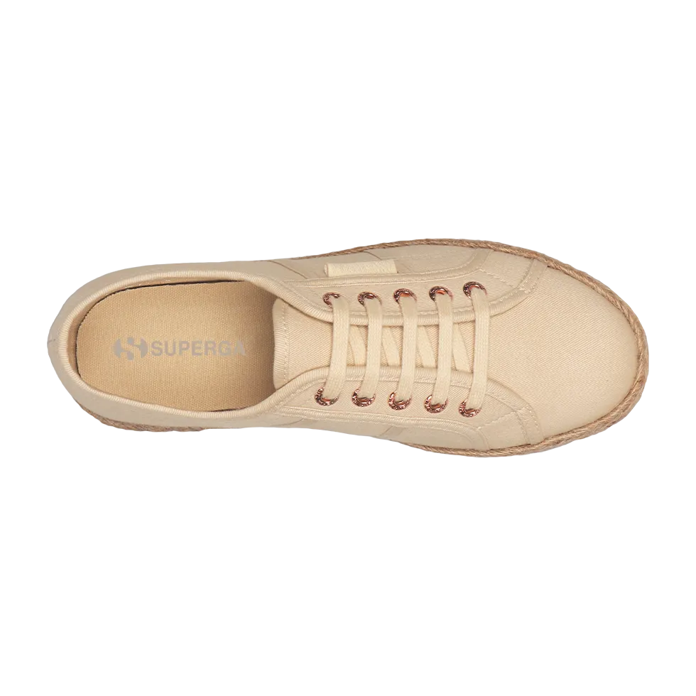 Superga 2750 Espadrille Beige Sand Rose Gold