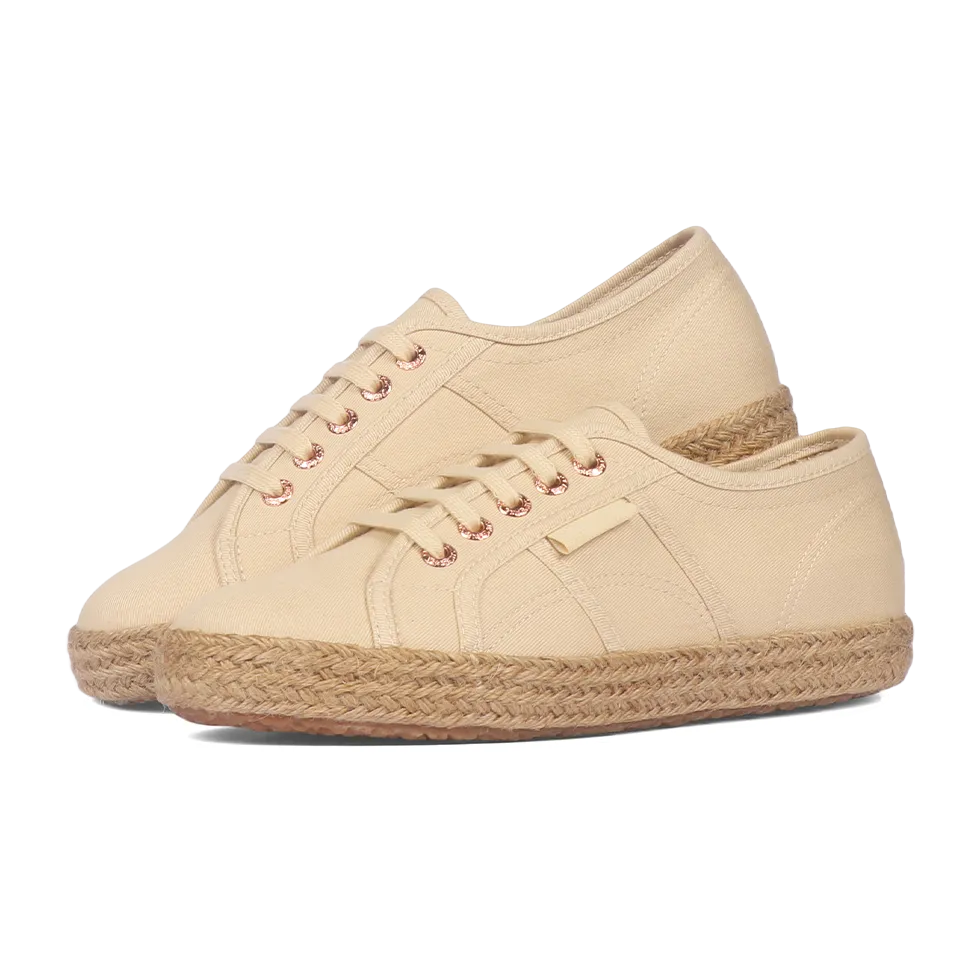 Superga 2750 Espadrille Beige Sand Rose Gold