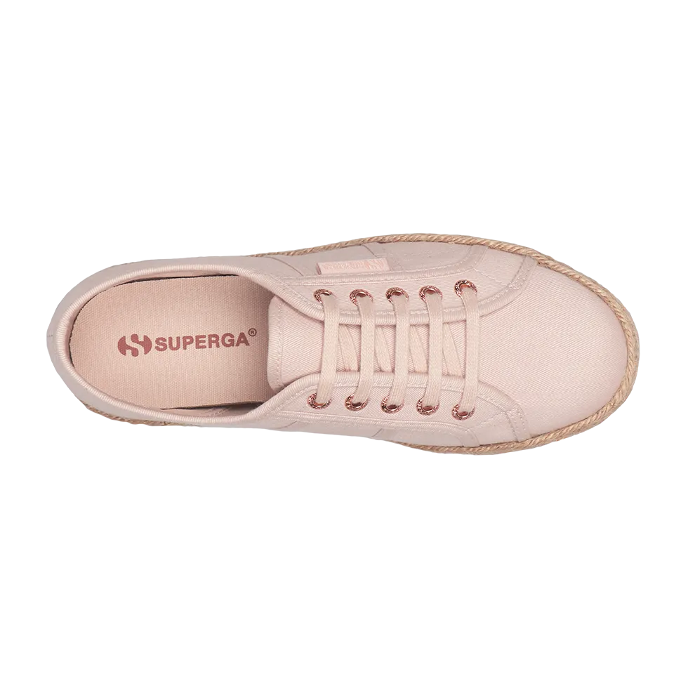 Superga 2750 Espadrille Pink Skin Rose Gold