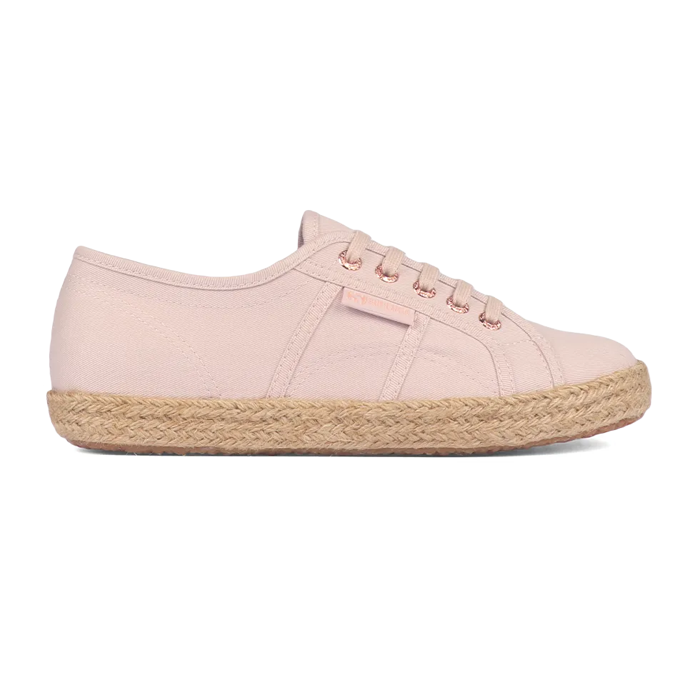 Superga 2750 Espadrille Pink Skin Rose Gold