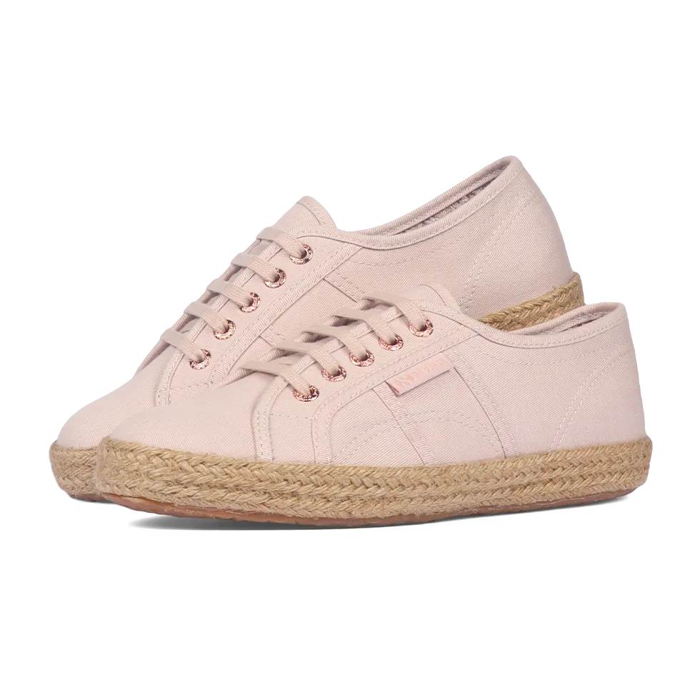 Superga 2750 Espadrille Pink Skin Rose Gold