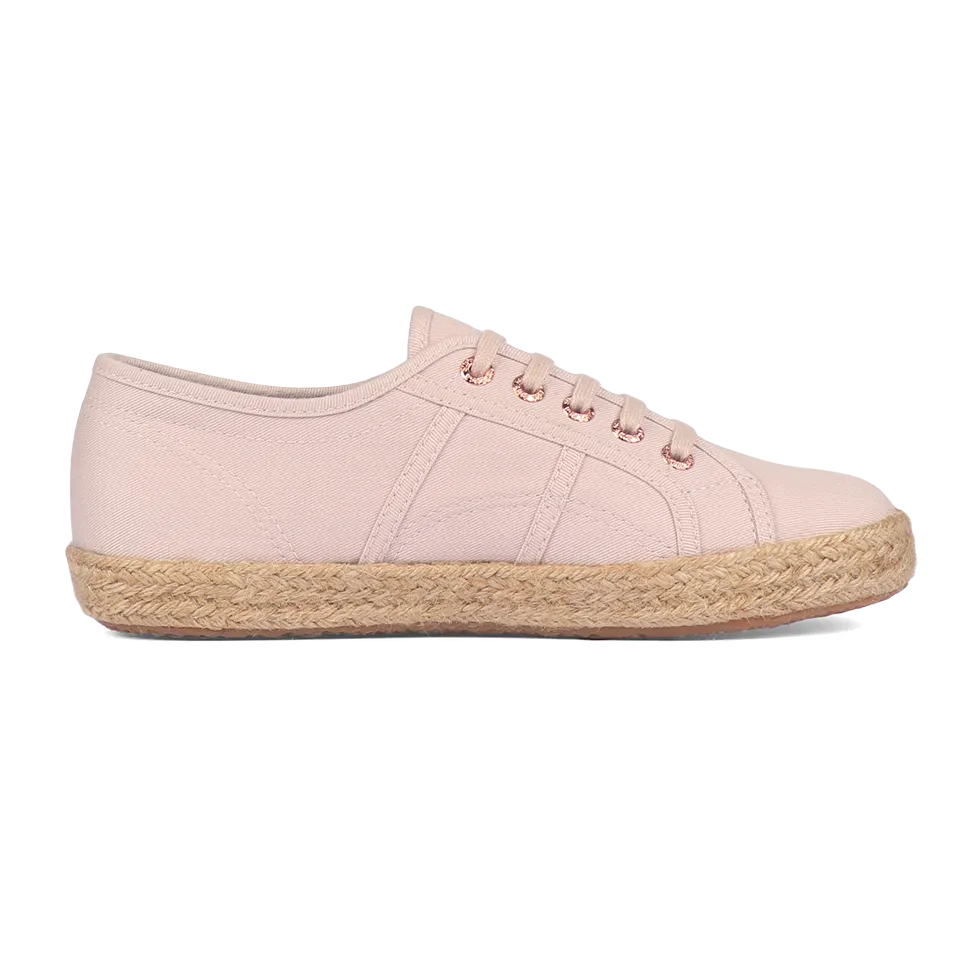 Superga 2750 Espadrille Pink Skin Rose Gold
