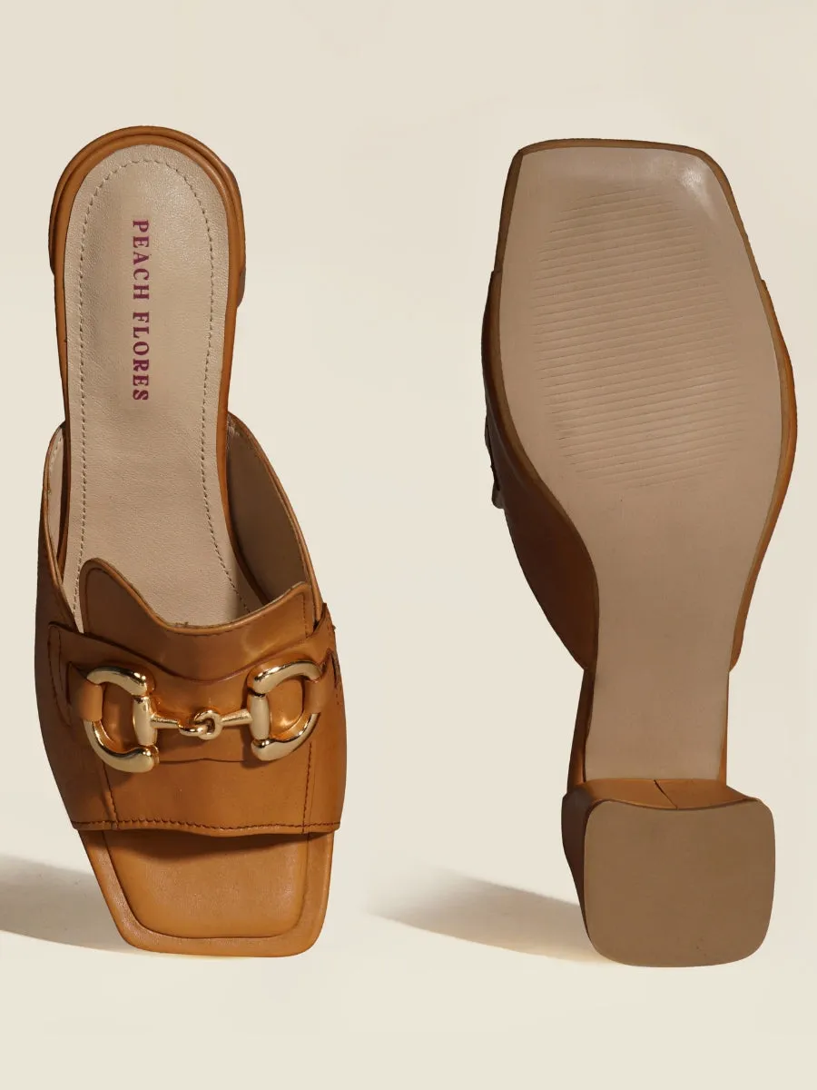Tasha Leather Heels