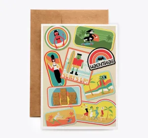 Tiki Hauntwaii Greeting Card