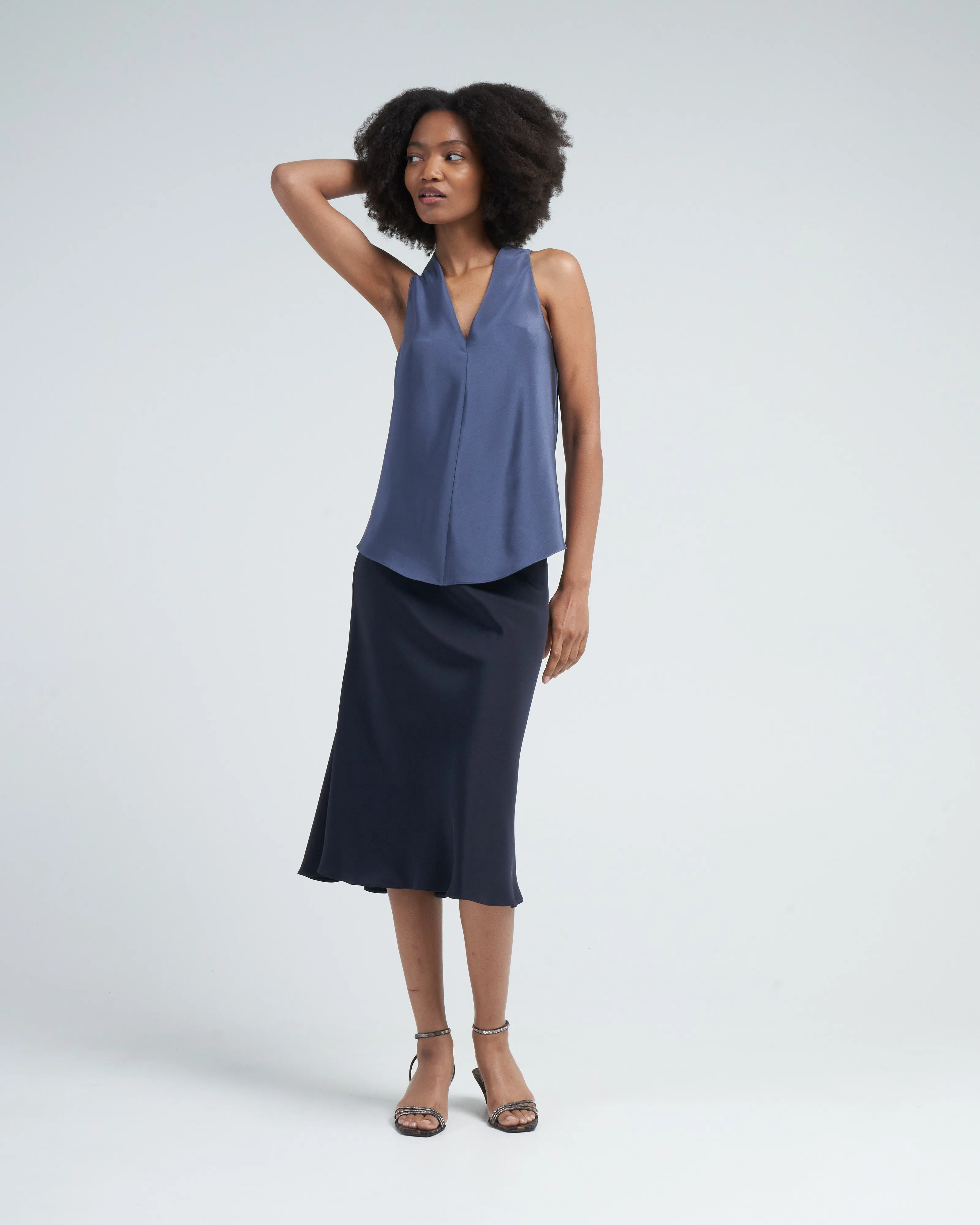 tux tank - denim