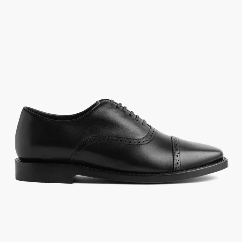 Valen Black Brogues Shoes