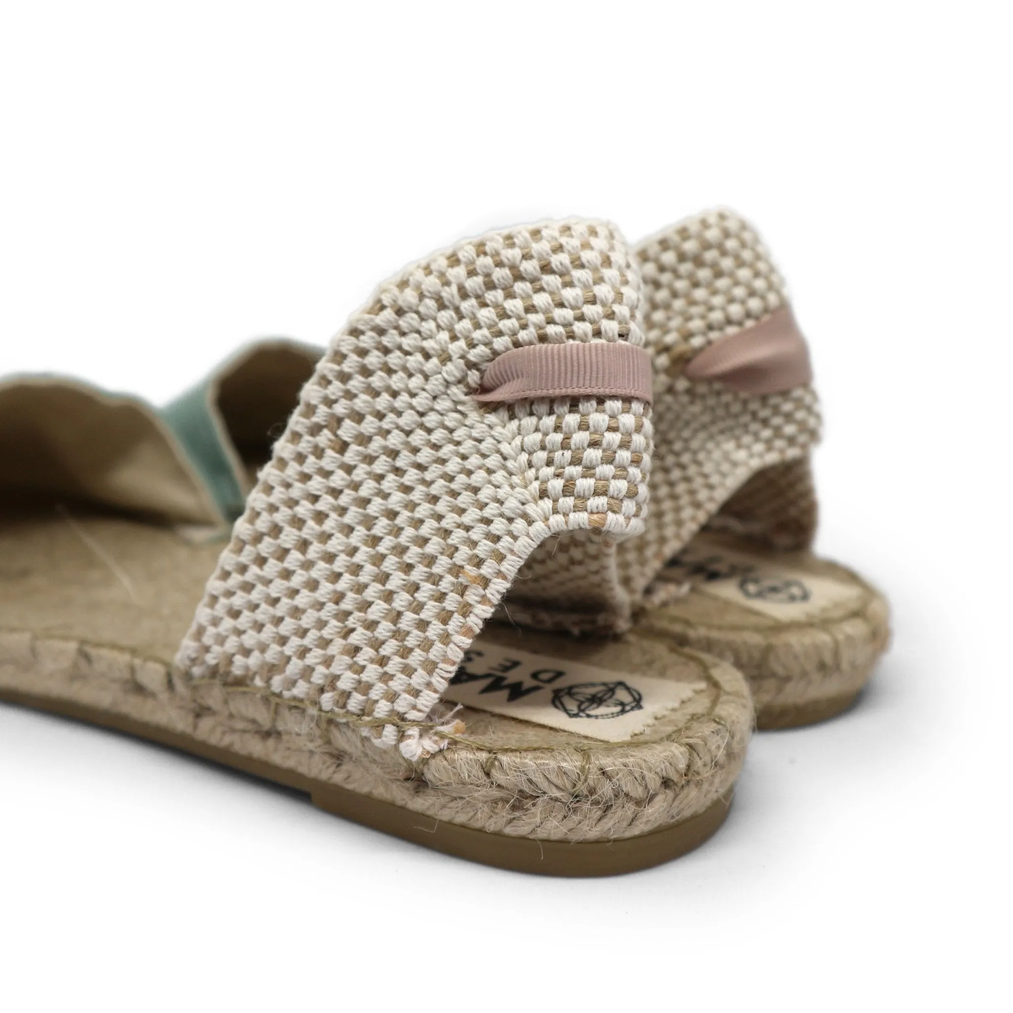 Vegan Espadrilles- World Map Print-Blue-Classic Sole