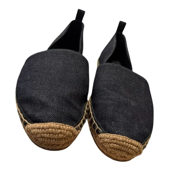 VIA SPIGA denim espadrille flat Brisa d’orsay vacation resort round toe shoe sz6