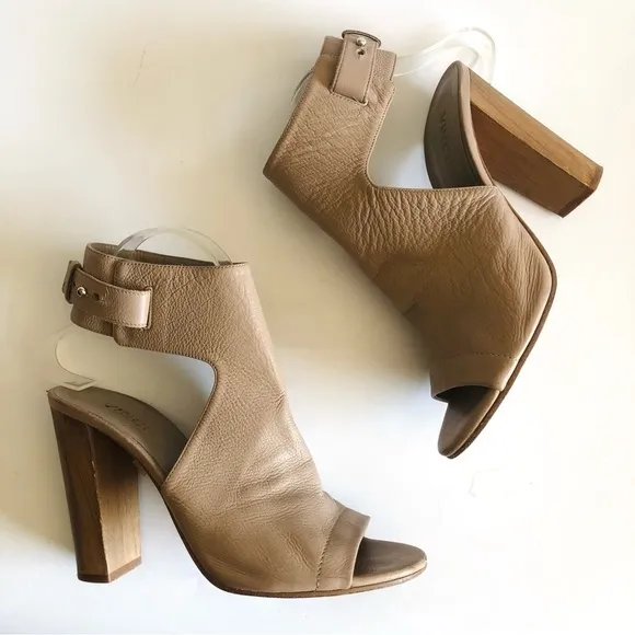 Vince Addie Cutout Open Toe Slingback Bootie