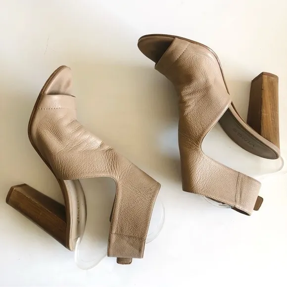 Vince Addie Cutout Open Toe Slingback Bootie