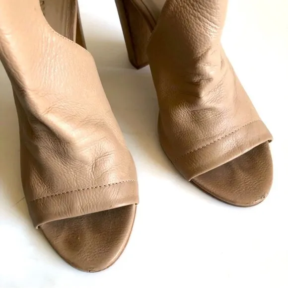 Vince Addie Cutout Open Toe Slingback Bootie