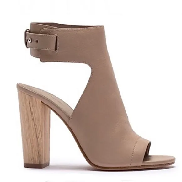 Vince Addie Cutout Open Toe Slingback Bootie