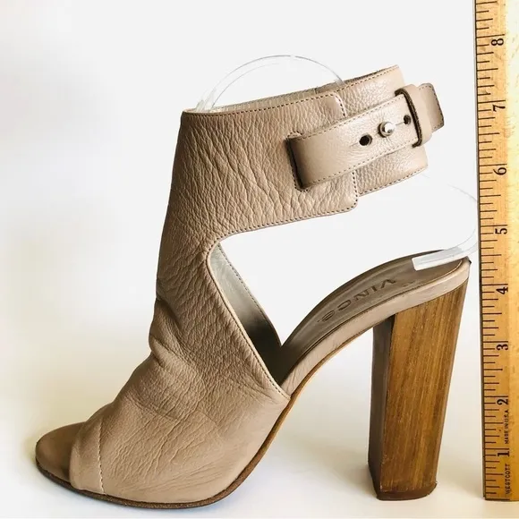 Vince Addie Cutout Open Toe Slingback Bootie