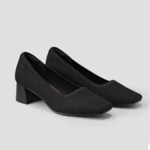 Vivaia Square Toe Chunky Heel