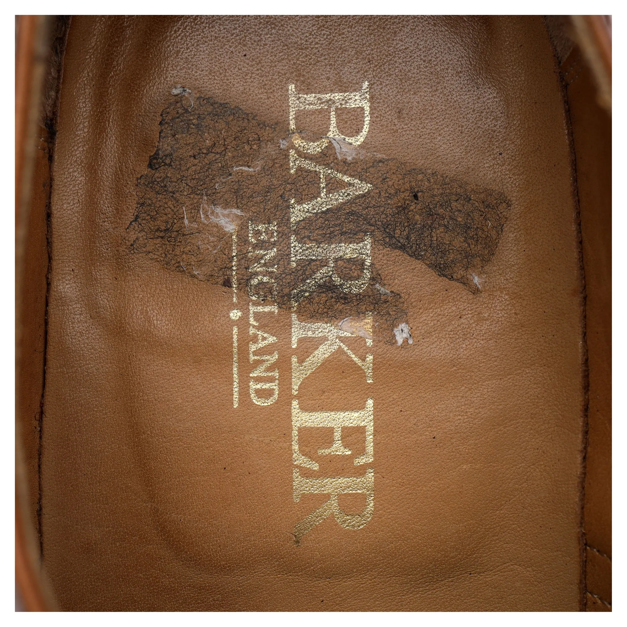 'Wallace' Tan Brown Leather Oxford Brogues UK 10.5 G