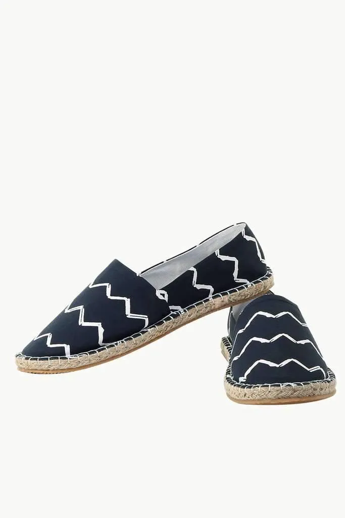 Wave Print Summer Espadrilles