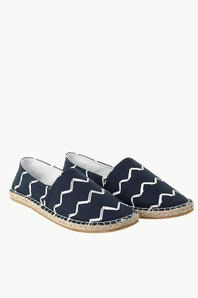 Wave Print Summer Espadrilles