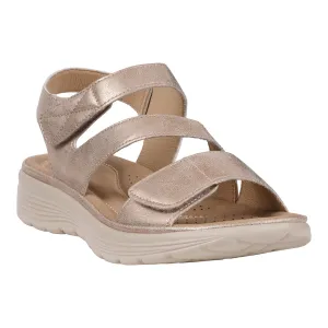 Women's Judy Gold Velcro Comfort Flat Sandals