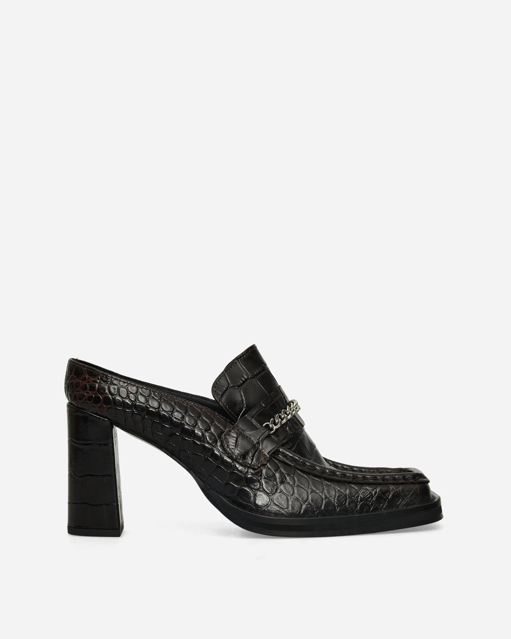 Women's Square Toe Heels Brown