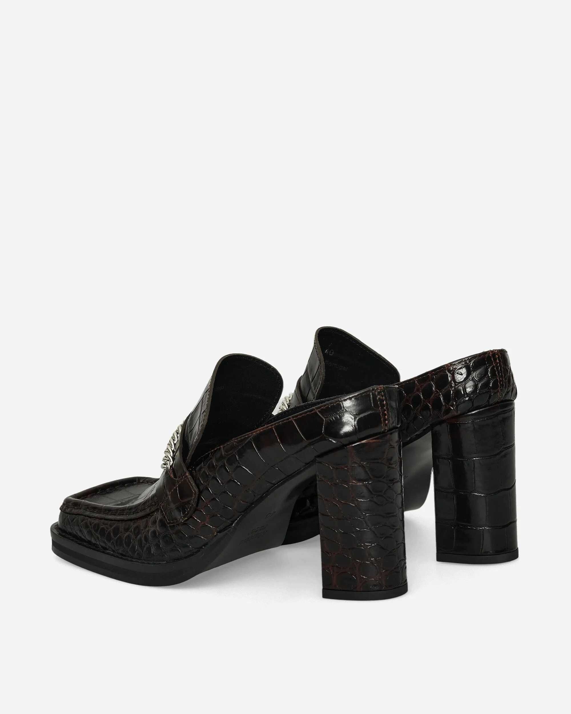 Women's Square Toe Heels Brown