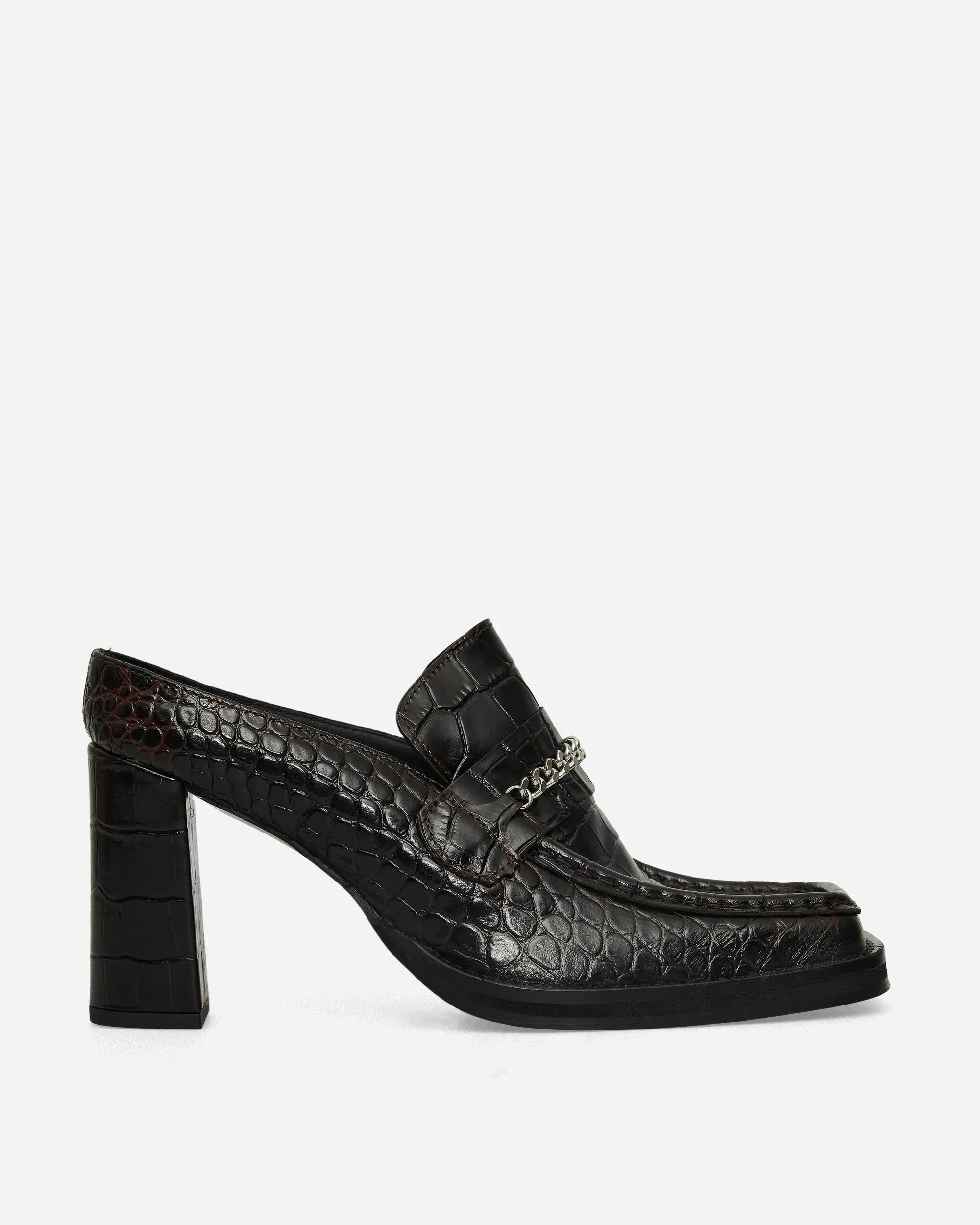 Women's Square Toe Heels Brown